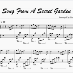 song from a secret garden piano sheet