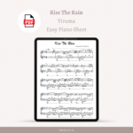 Kiss The Rain Piano Sheet