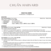 Mẫu CV 1 trang bằng tiếng Anh chuẩn Harvard