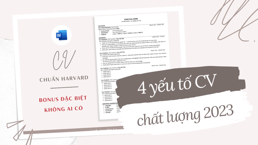 yếu tố cv chất lượng