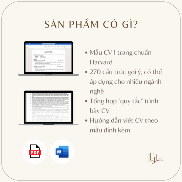 Mẫu CV bằng tiếng Anh chuẩn Harvard