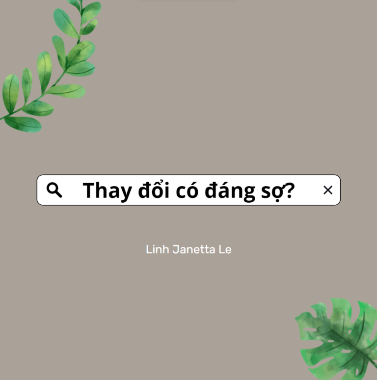 thay đổi có đáng sợ
