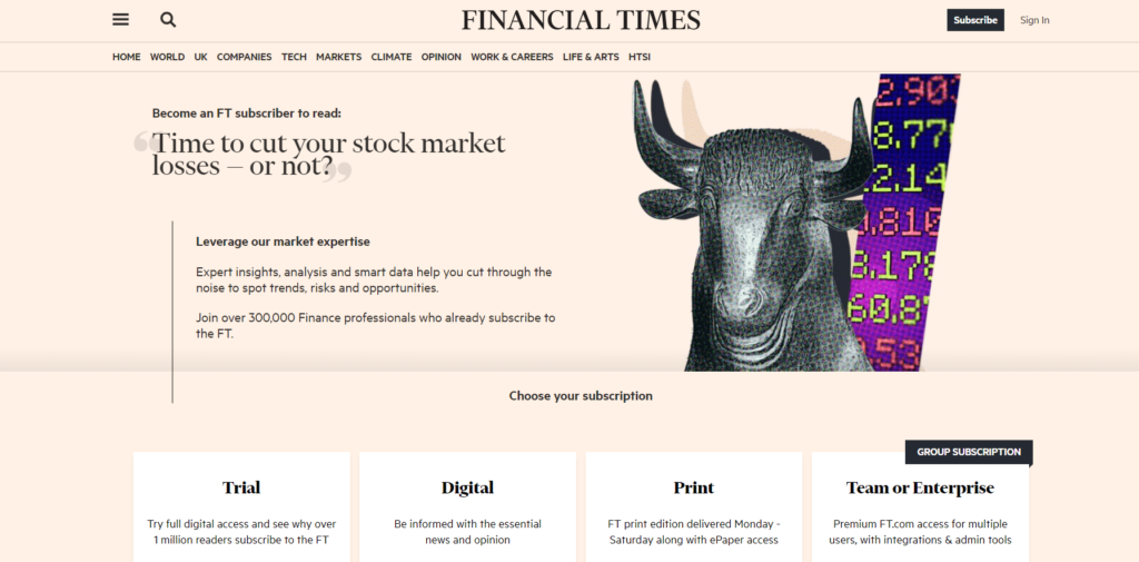 Đọc Báo Financial Times Miễn Phí