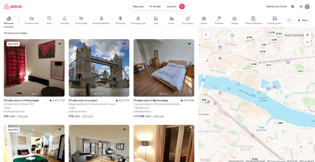airbnb đe doạ khách sạn