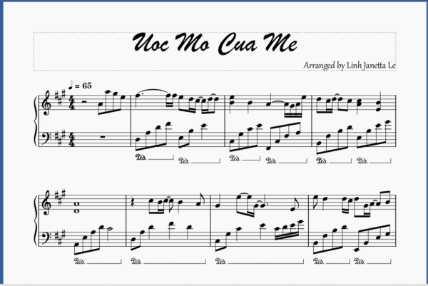 ước mơ của mẹ piano sheet ước mơ của mẹ piano sheet